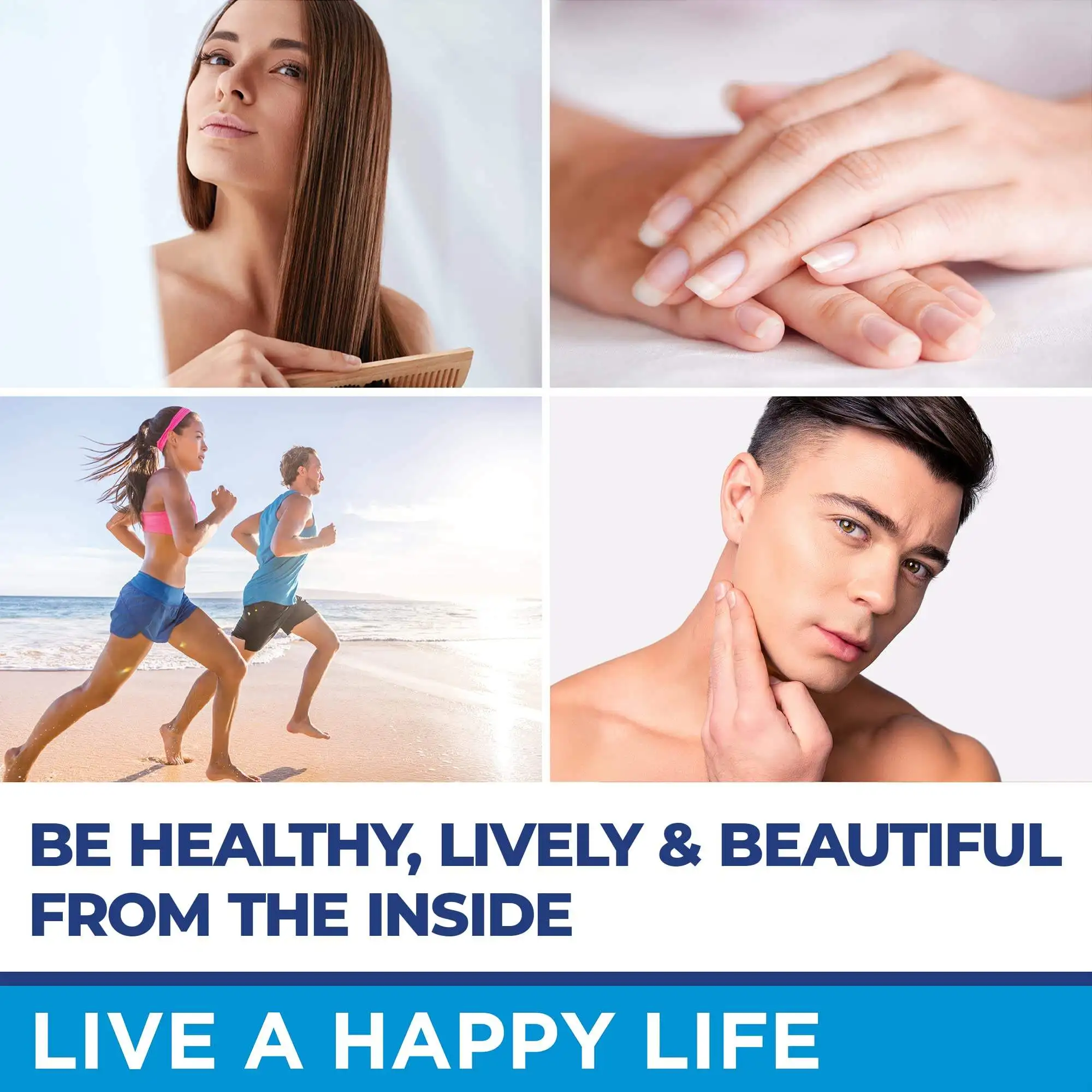 Low MOQ Private Label Biotin Hair Growth Gummies With Collagen Biotin Gummies Biotin & Collagen Peptides Gummies