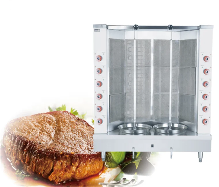 Газовый обогреватель бездымное бразильское барбекю Shawarma оборудование