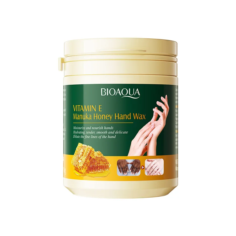 BIOAQUA Honey Milk Hand Wax Moisturizing Tender Smoothing Exfoliating Peeling Off Vitamin E Hand Mask Cream Skin Care Products