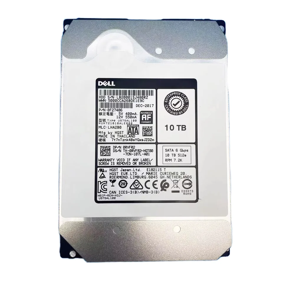 0F27468  10TB 7200RPM SATA 6Gb/s 3.5-in Hard Drive