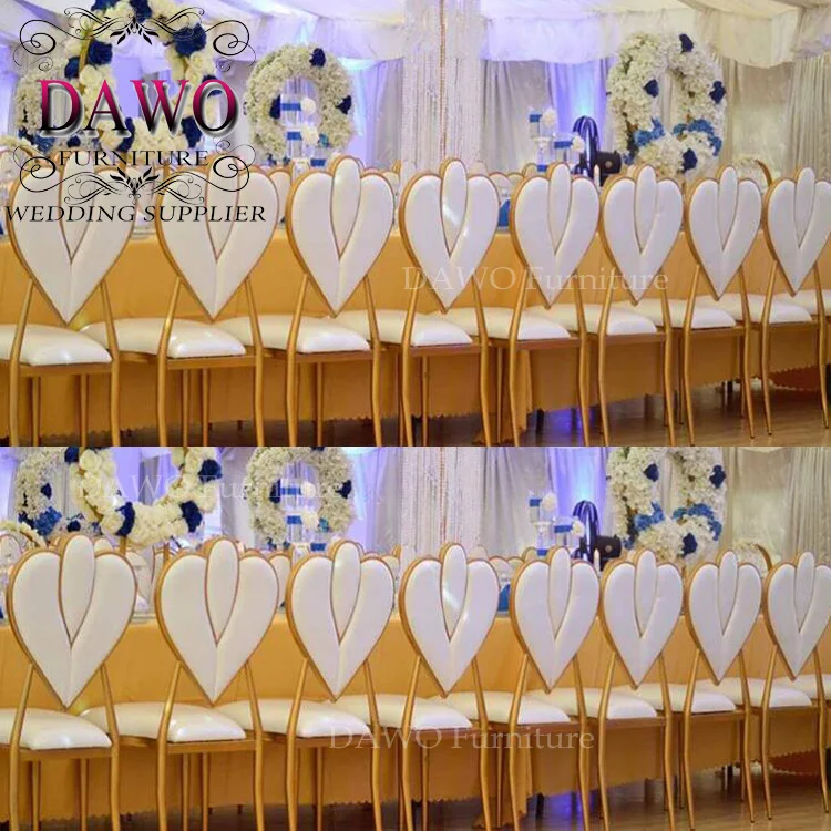 wrought golden painting outdoor wedding iron banquet chairs