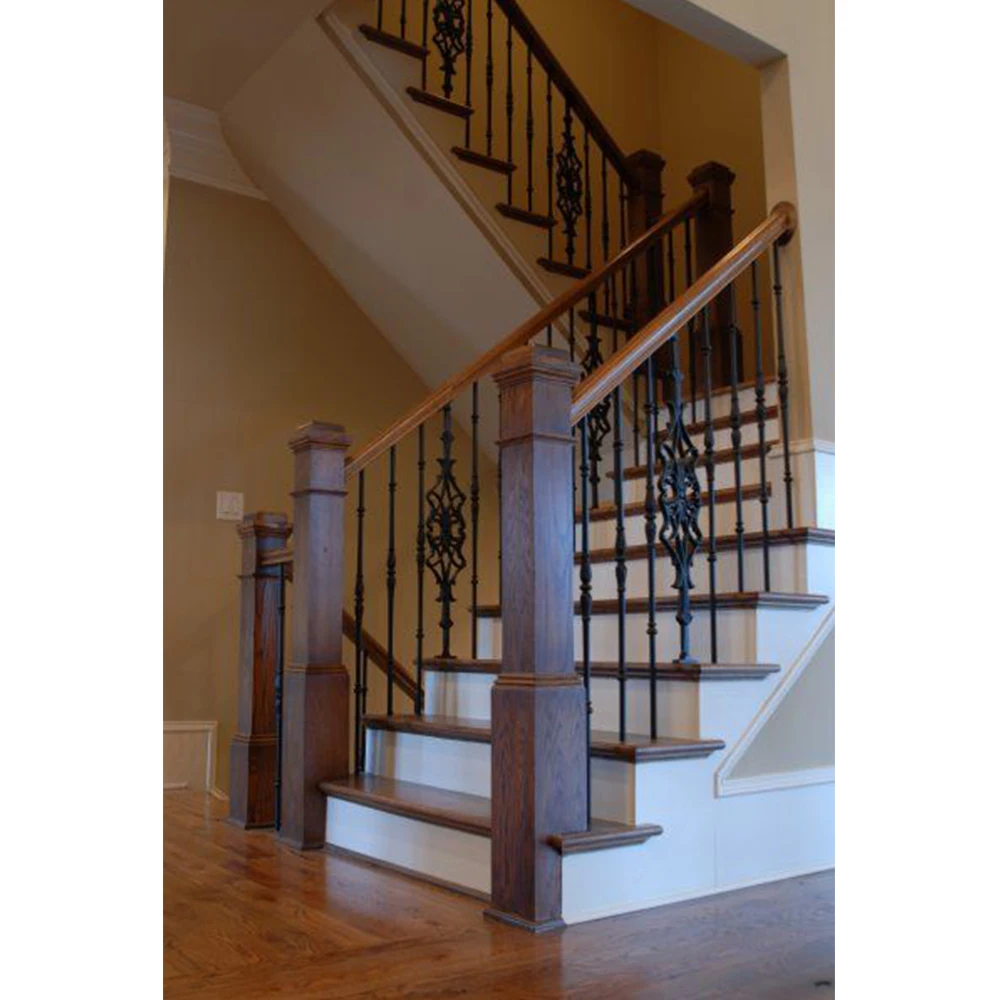 HUAART Cheap Wrought Iron Stair Railings Wrought Iron Balusters Wholesale Wrought Iron Balustrades Metal Balusters