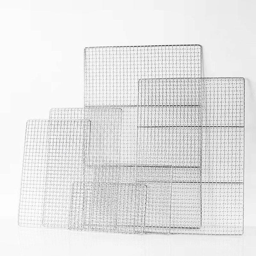 Portable Stainless Steel Fine Barbecue Grill Mesh Net Commonly Used For Outdoor BBQ