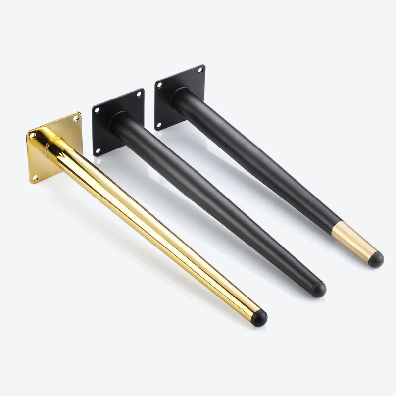 Gold Furniture Feet Metal Tapered support Feet Sofa Cupboard Cabinet Couch Legs