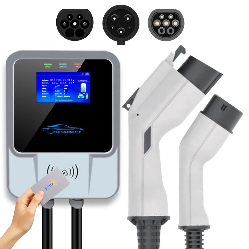 2023 Level2 AC Electric Vehicle Wall Charging Box Type 2 GBT E Car Charger for VW ID4 Wallbox Charger Volkswagen ID6 Accessories