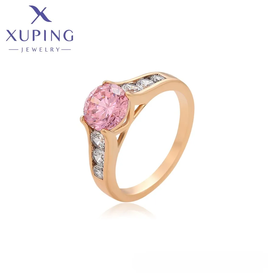 S00041194 XUPING ювелирные изделия 18K золотого цвета модные роскошные элегантные украшения с украшением из страз кольцо для женщин