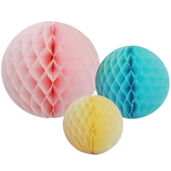 wholesale 2021 Colorful Set Tissue Paper Honeycomb Balls Paper supplies decoration kit different size