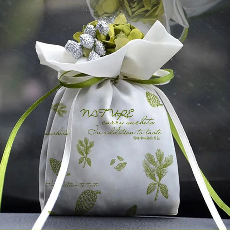 Hand made scented sachet air freshener fabric linen sachet bags for Christmas gifts