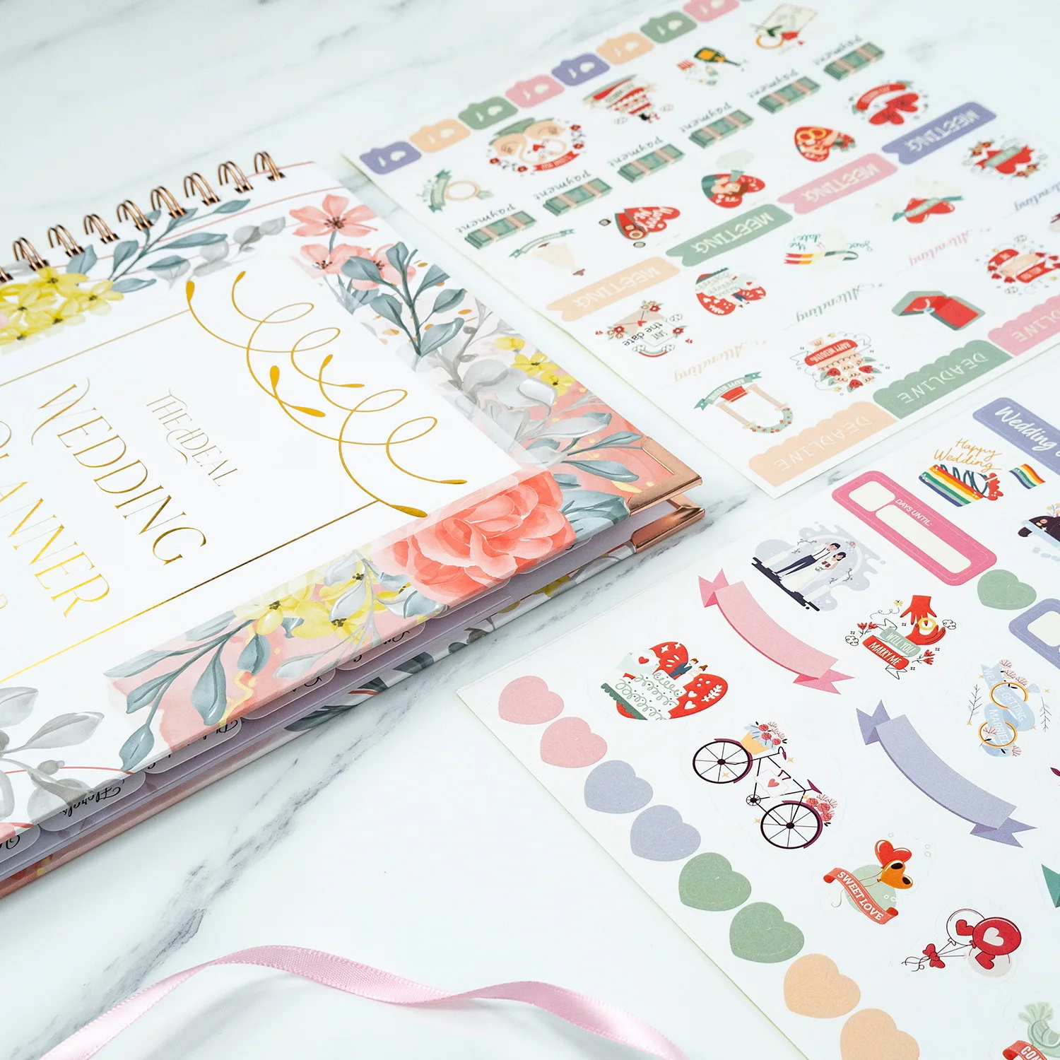 Custom printing 2022-2023 hardcover A5 spiral paper notebook diary journal agenda planner notebook