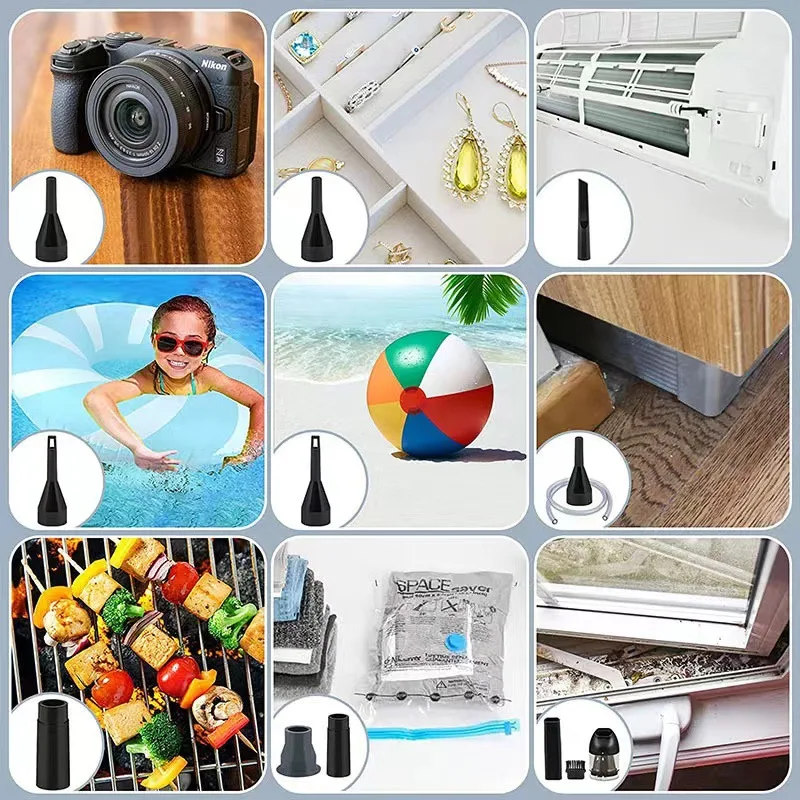 2023 New Electric Compressed Air Duster 68W Air Dust Blower for Keyboard Car Wireless USB Charge Cleaner 6000mAh Air Duster