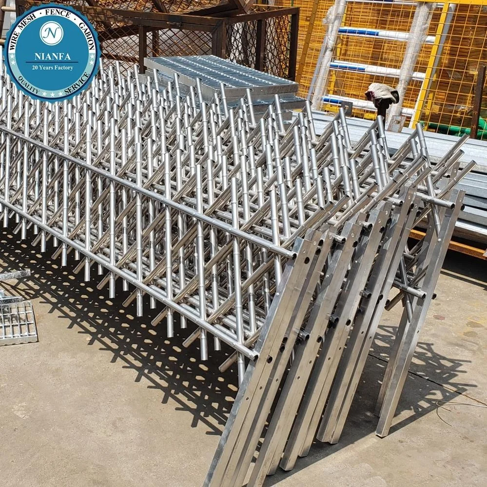 mill finish anti rust decoration metal fencing/ bamboo type garden used small fences flower bed protection iron fence