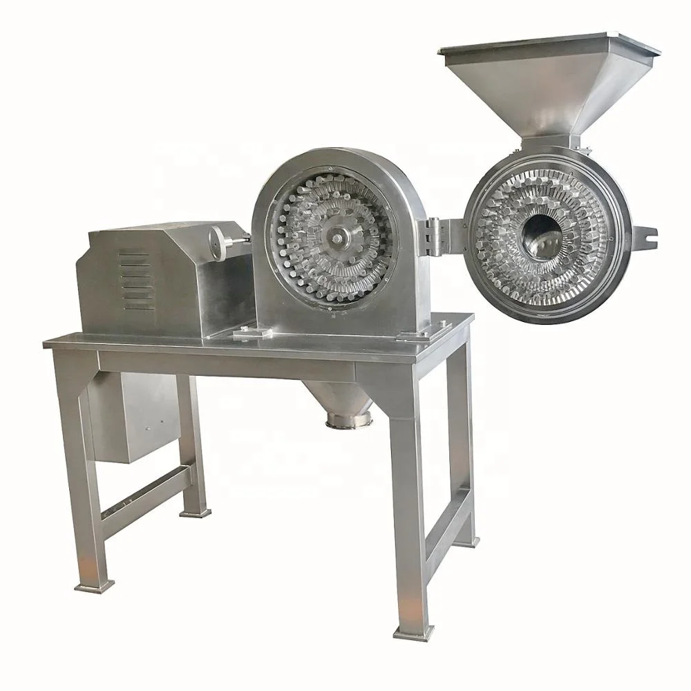 Small stainless steel pin mill for sugar salt spice