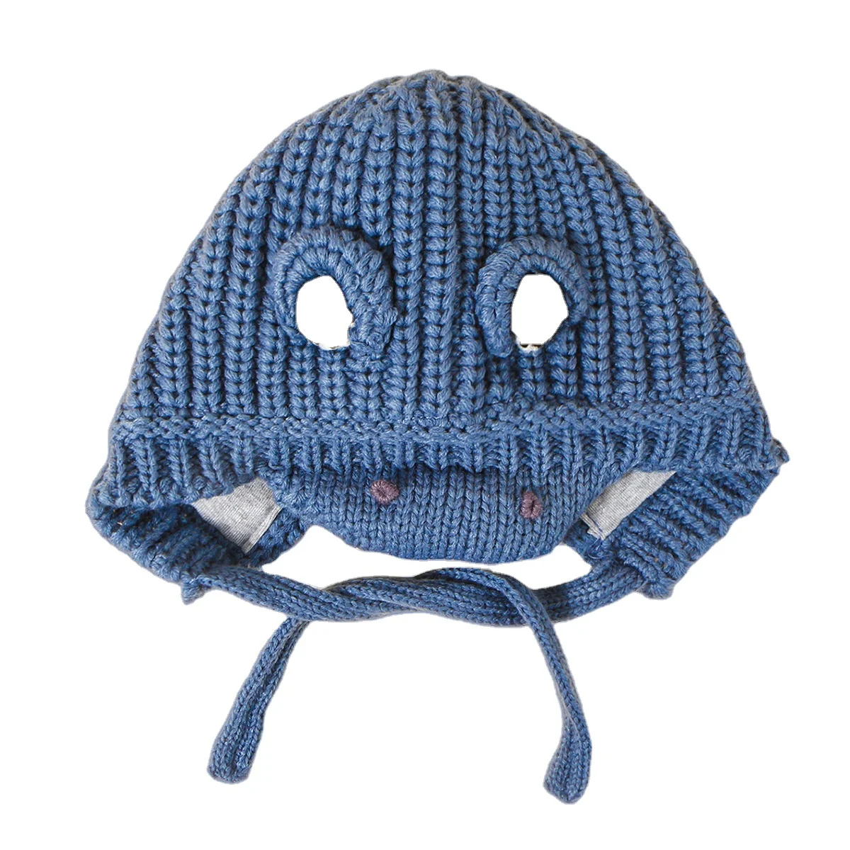 Хит продаж, детские вязаные шапки, теплые одноцветные морозостойкие вязаные шапки