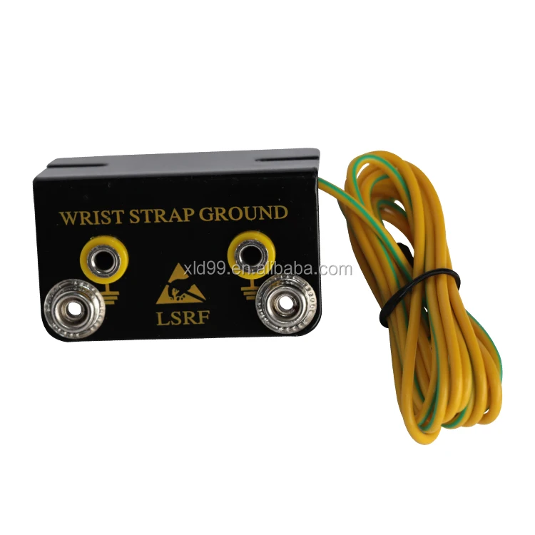 2022 New L type wrist strap bench antistatic box esd earthing plug esd grounding socket