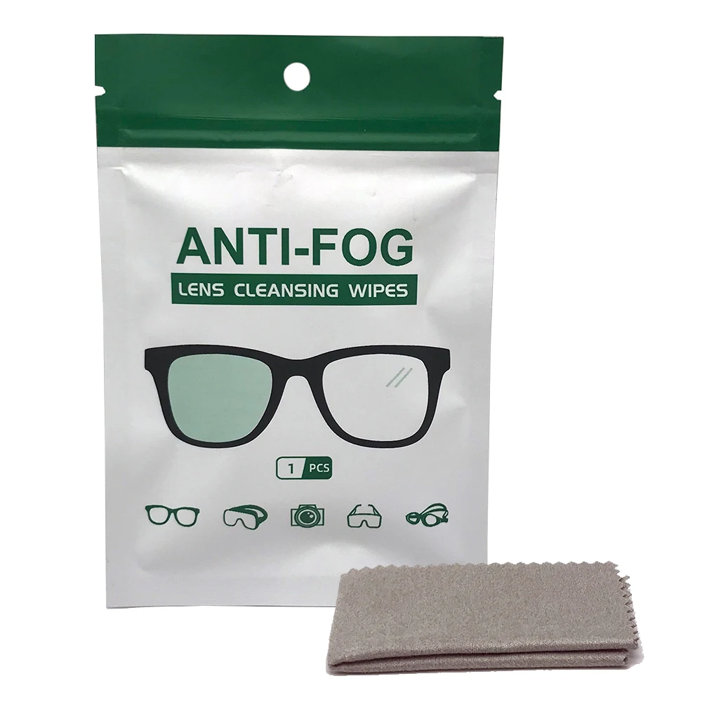 Anti-Fog microfiber suede dry anti-fogging cloth for eyewear lens cloth for glasses,lenses,mirrors,goggles and more