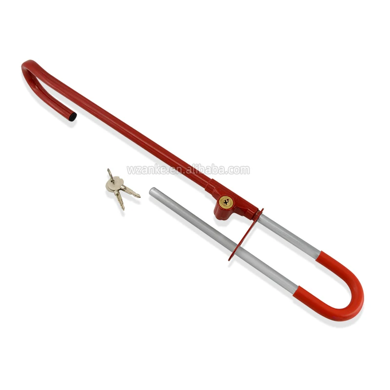 Factory Wholesale Car Steering Wheel Lock Double Hook Twin Bar Steering Wheel Lock