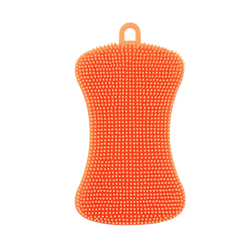 Washable Bpa Free Clean Dish Washing Scrubber Sponge Silicone Sponge Brush Sponge Kitchen Dish Scrubber