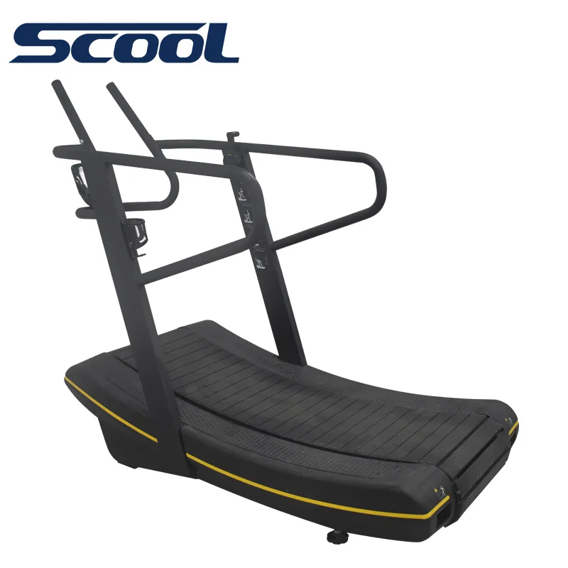 No-power treadmill gym professional commercial fitness equipment arc mechanical magnetic-controlled no-power treadmill
