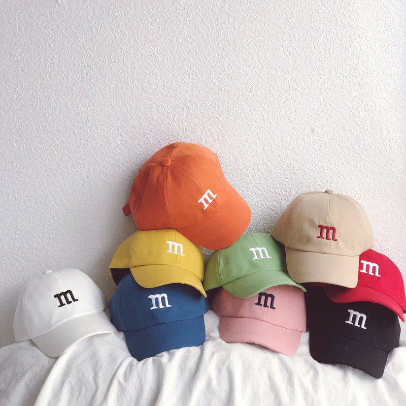 OEM Custom Toddler Baseball Cap Spring And Autumn Cartoon Boy Girl Flat Along Hip Hop Baby Baseball Cap