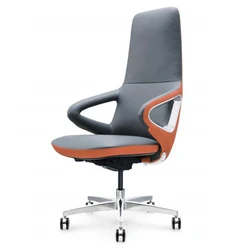 Adjustable Executive Office Chair Swivel Office Furniture Modern Style Furniture Viewpoint Leather Furniture Synthetic Leather