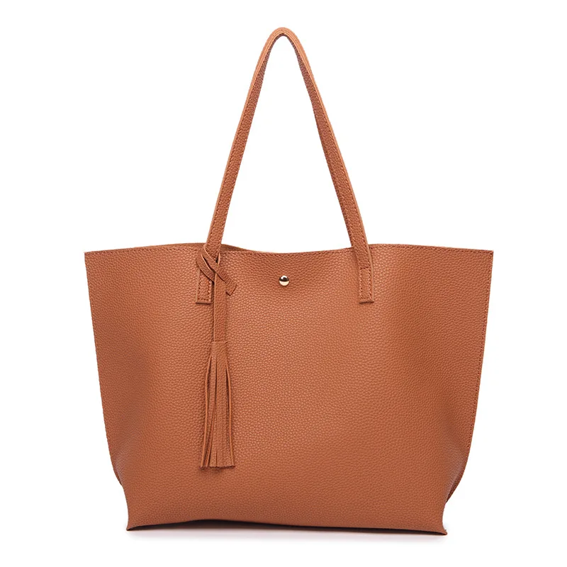 
2021 New DesignCustom Simple Design Handbags Soft Leather Tote Shoulder Bag Luxury Handbags for Women Hand Bag Ladies Bags 