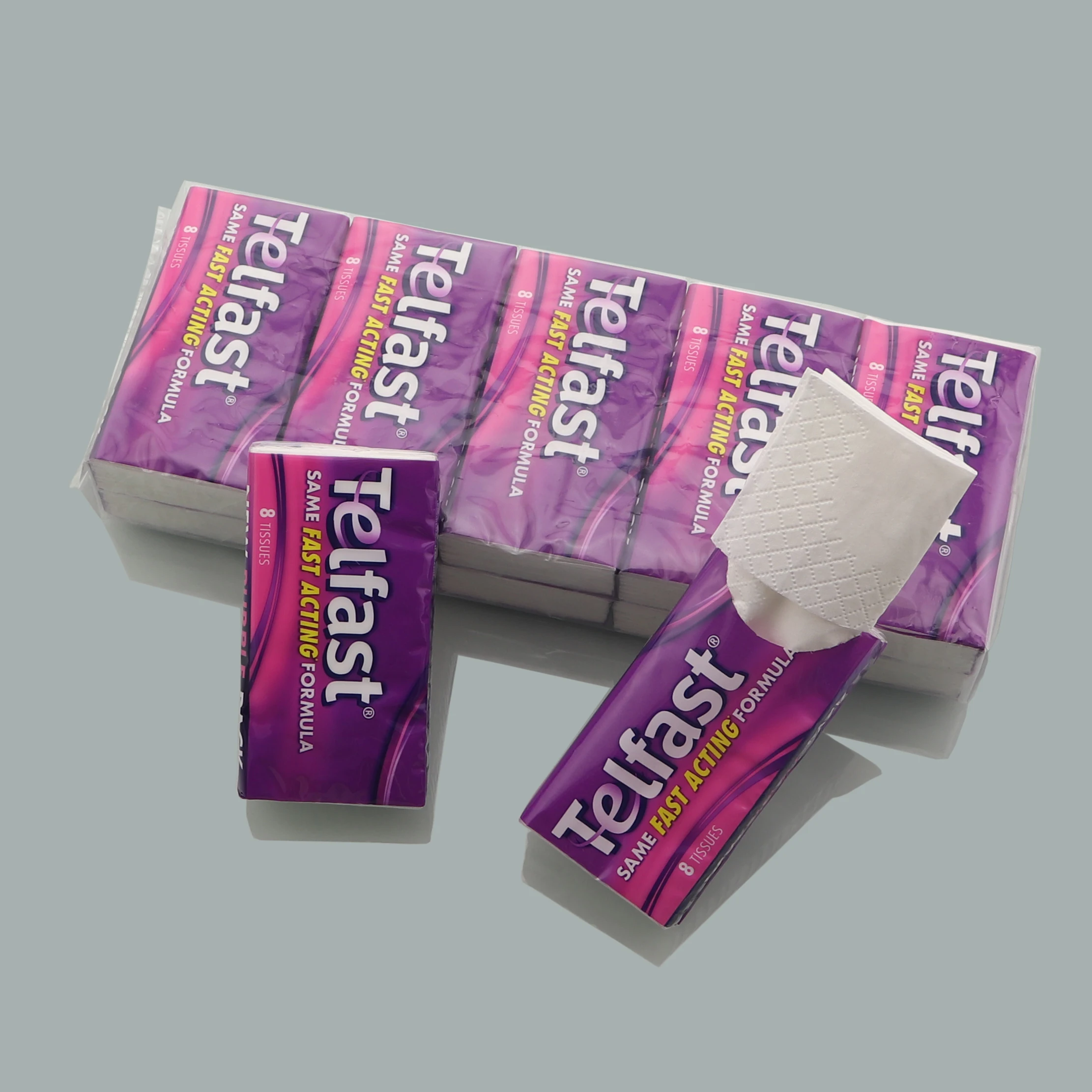 Pocket pack tissue Pocket tissue advertising Travel pack facial tissue 2ply to 4ply