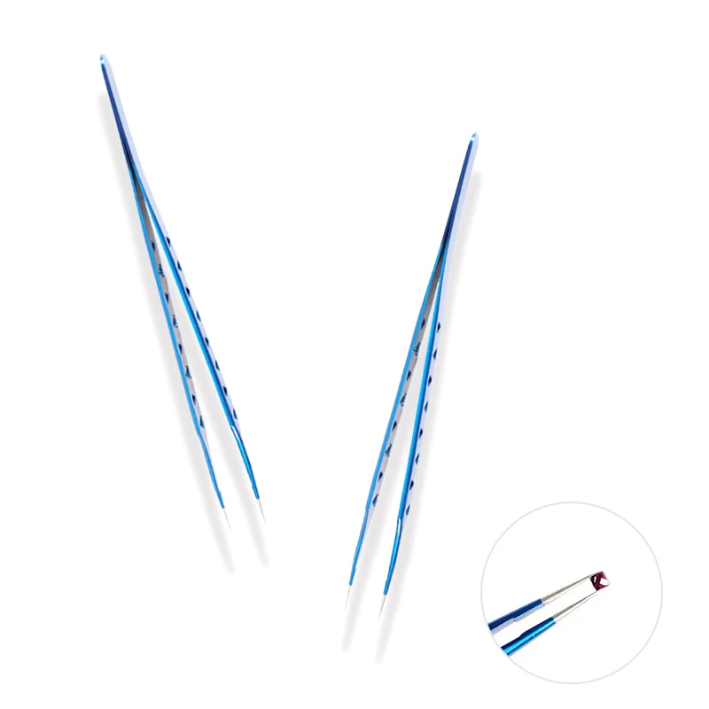 Precise Tweezers Diamond Painting Tools Anti-Static DIY Point Drills Tip Tweezers for Beauty Grafting Eyelash Tweezers