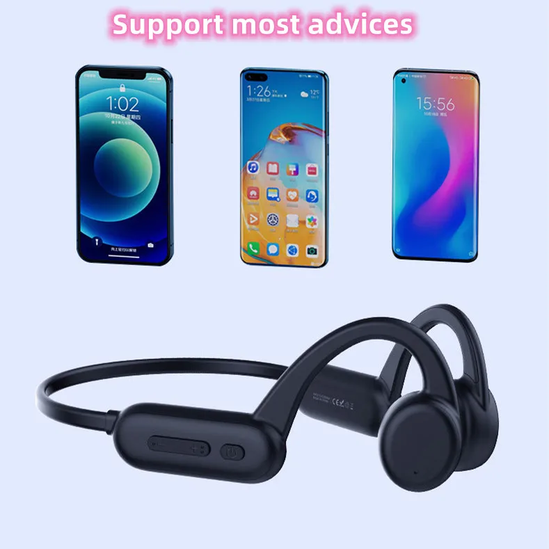 New IPX8 Bone conduction Headset Waterproof 8G Storage MP3 Player Swimming Earbud True Wireless  Earphone Magnetic charging