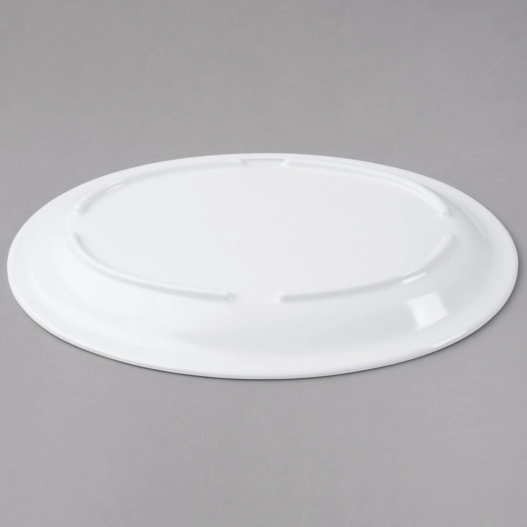 
Melamine Trays NS510W White Melamine Oval Platter Narrow Rim 9 1/2