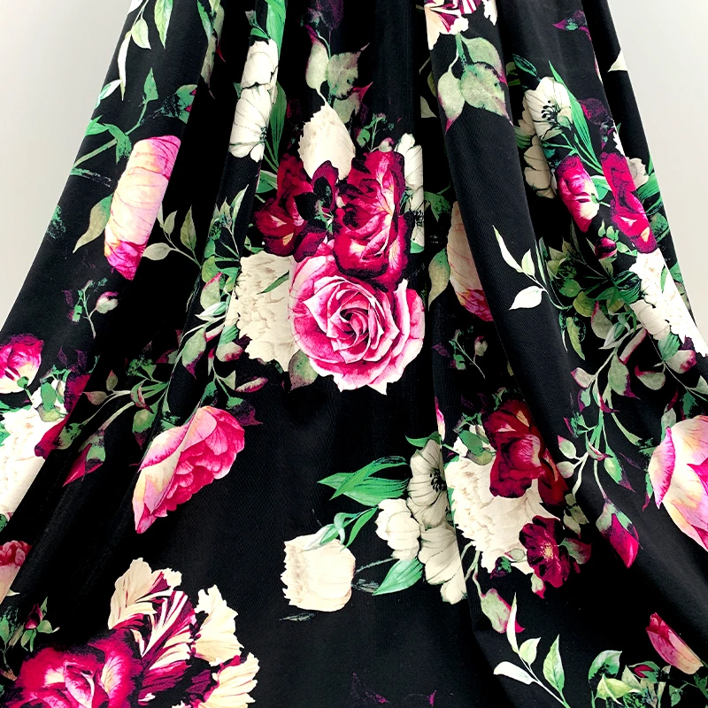 Custom Printed 80 Nylon 20 Spandex Fabric High Elastic Dry Fit Jersey Print Fabric for Swimwear Dance wear