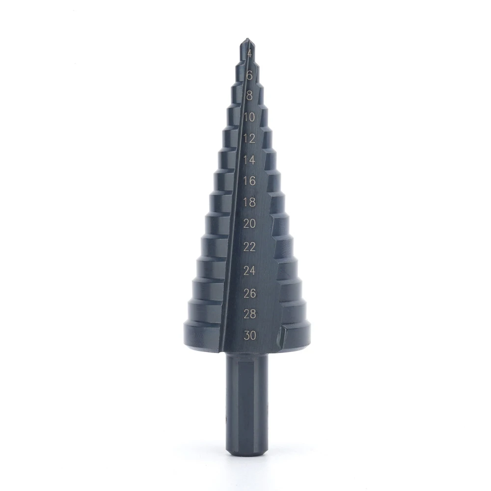 High Quality 4-30mm M2 Straight Flute HSS step drill 14 steps