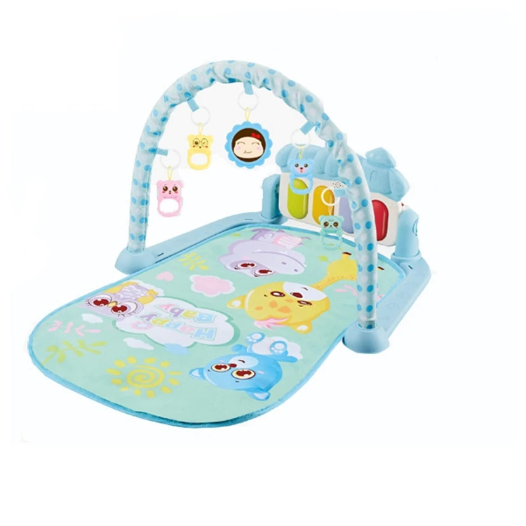 Недорогой многоцветный безопасный пластиковый обычный портативный водонепроницаемый складной игровой коврик для детей