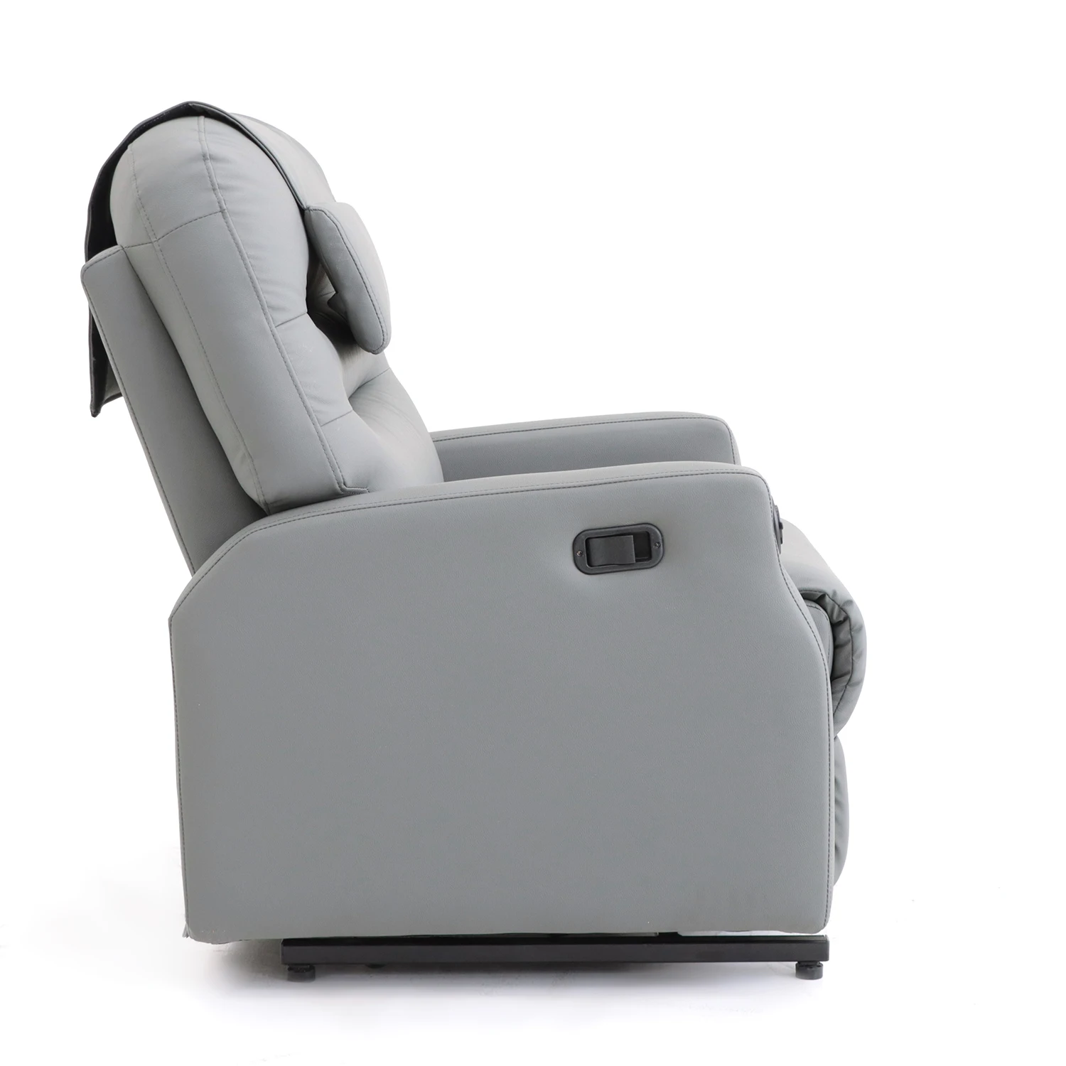 GEEKSOFA Leisure Chair Modern Cinema Leather Glider Manual Recliner Chair