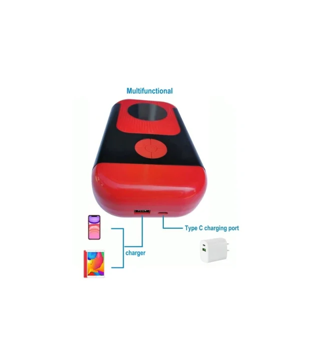 Portable Car Starter Device Emergency Tool Multi-function Jump Starter With Air Compressor