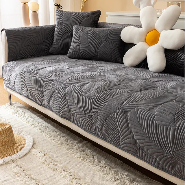 Hot sale sofa seat cover l shaped sofa cover set 6 seater 4 replacement slipcover elastic stretch velvet sofa cover 3 seats