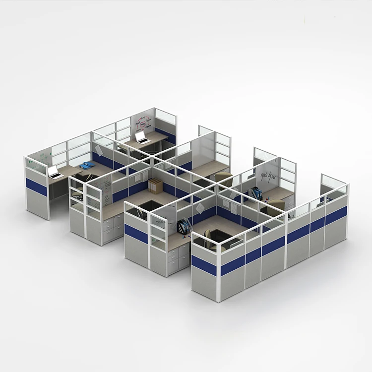 Office Furniture L Shape 4-10 People Modular Modern Staff Employee Table Desk office desk  Workstation