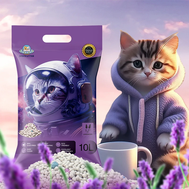 BSCI Arena Para Gatos Factory Fast Shipping 99% Deodorization Rate Clumping Ball Shape Bentonite Cat Sand Litter