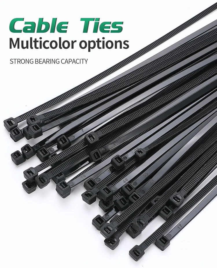 Pretty Packing Assorted Nylon 66 Plastic Cable Tie Zip Ties