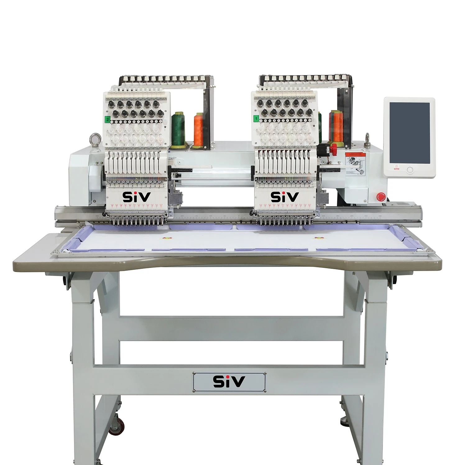 SIV cheap price industrial sewing machine 2 head commercial embroidery machine embroidery machine computerized