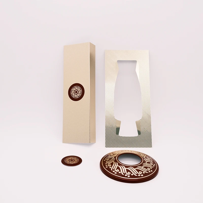 Private Label Metal Perfume Sticker Custom Embossed Metal Labels for Perfume Packaging