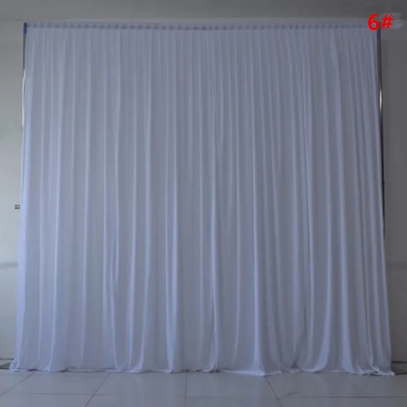 IFG wholesale luxury customized measurement white drapes backdrop curtains for wedding decoration