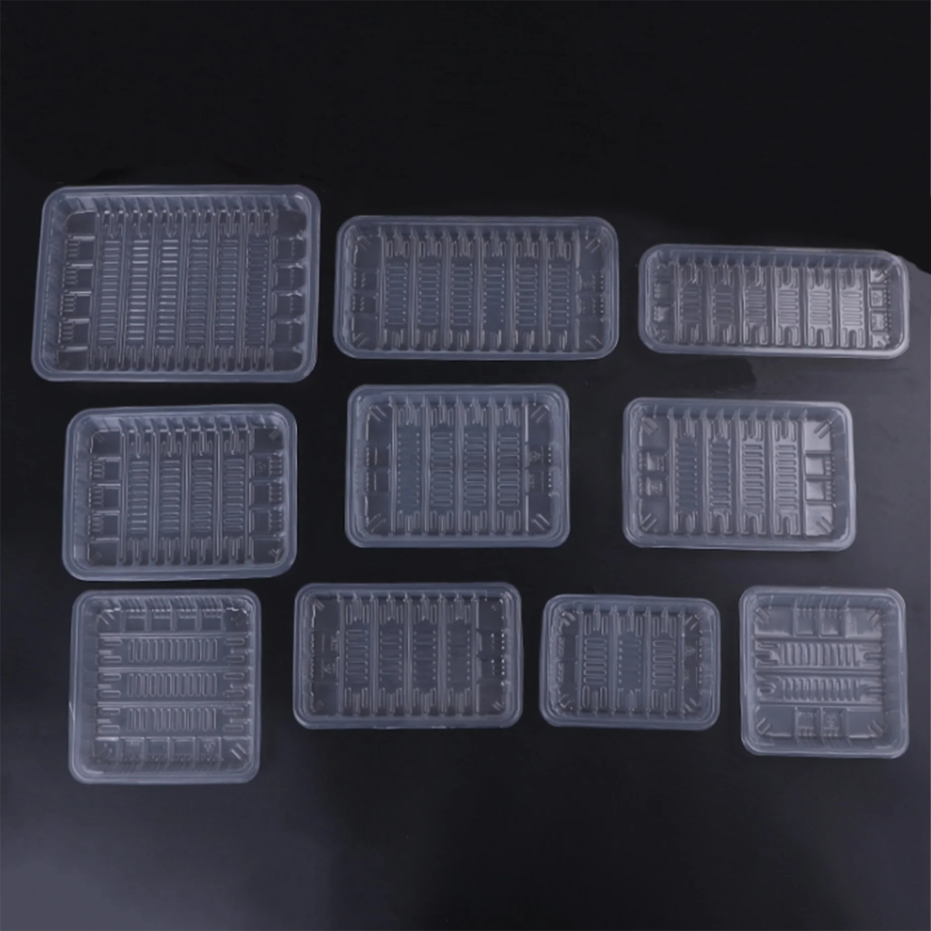 Customized Disposable PP Tray Plastic Frozen Food Tray Packaging
