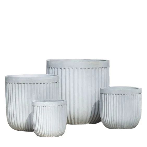 Large white flower pots outdoor with wholesale price