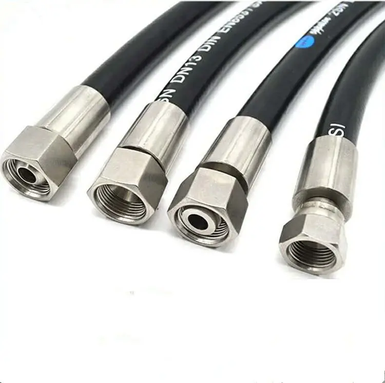 hydraulic hose pipe EN 853 1/4 inch 6.3mm ID Din 2sn