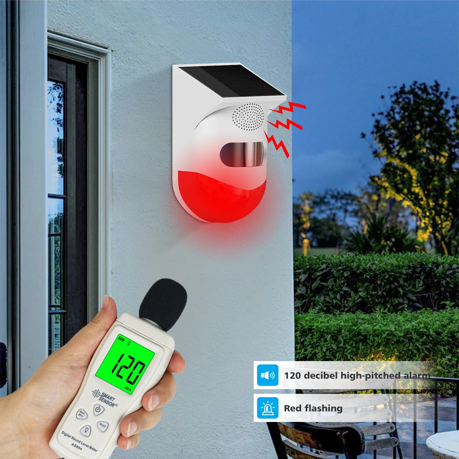 burglar alarm security alarm system products SOLAR charging remote control alarm