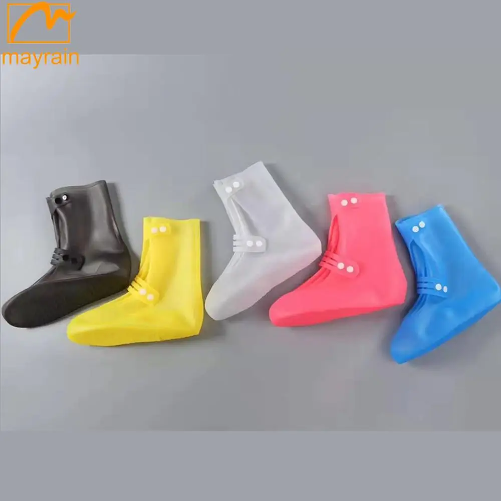 Waterproof Reusable Non-slip PVC Protective Boot Covers Rain Snow Overshoes Shoe Covers Case