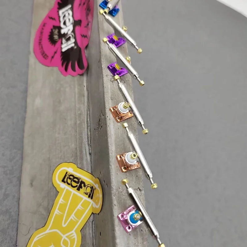 New 32mm 34mm alloy Single Axle finger skateboard fingerboard  truck with Lock Nuts