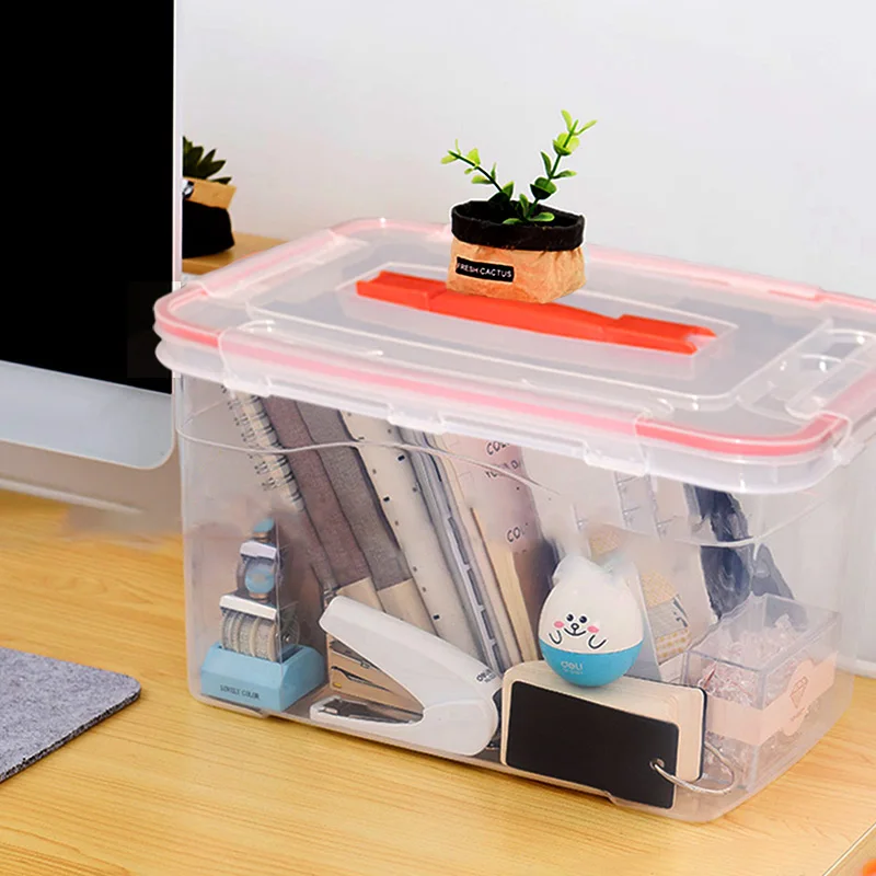 Clear Storage Plastic Box Other Items Storage Box  in the car or at home heavy duty multi purpose durable home use cheap sets