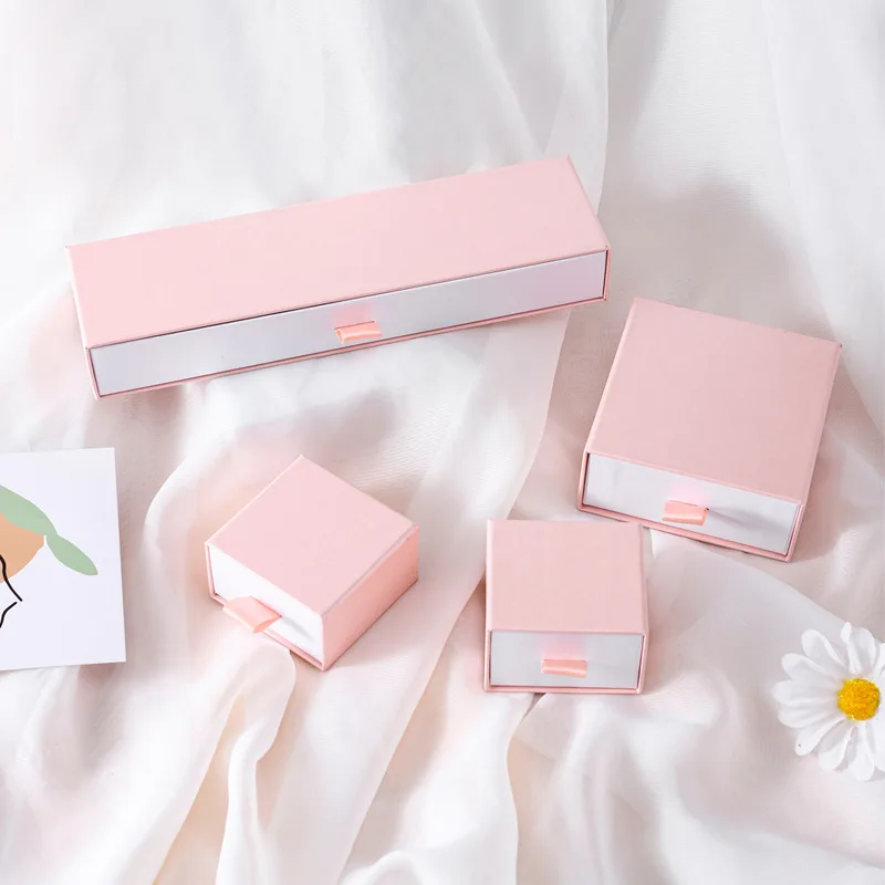 Custom Logo Packaging Cases For Jewelry Organizer Paper Jewelry Box Gift Boxes