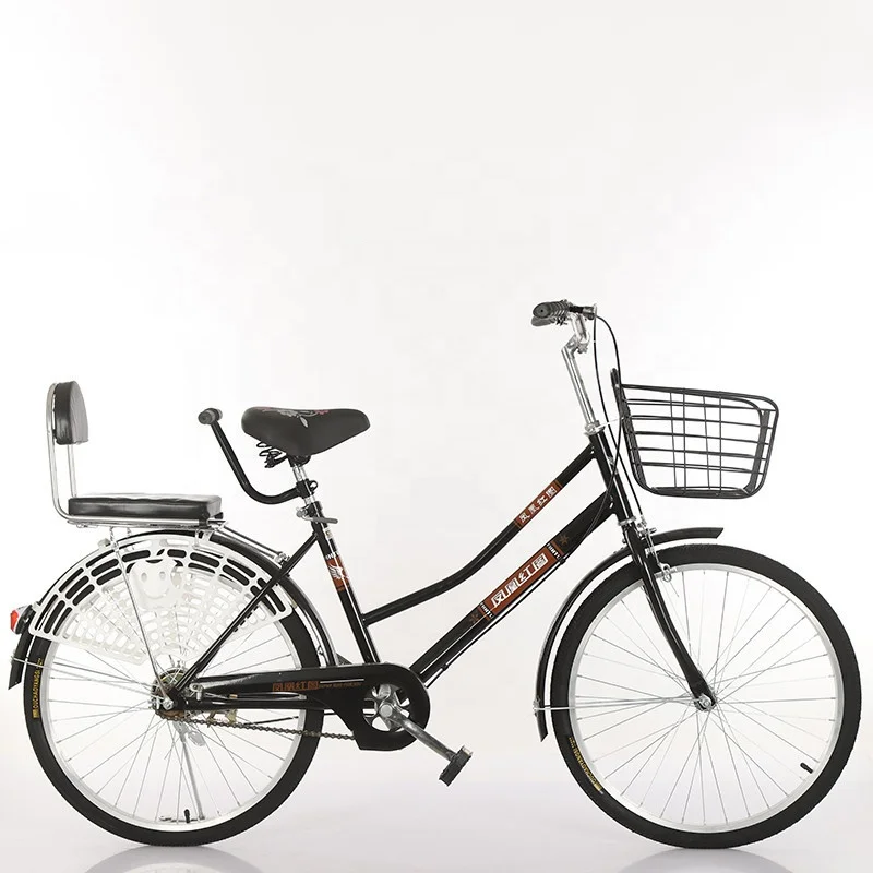 For Sale 22/24/26 Inch City Commuting Women Bike Single 6 Speed Bicycle with Basket for Adult Student Cycle in Stock